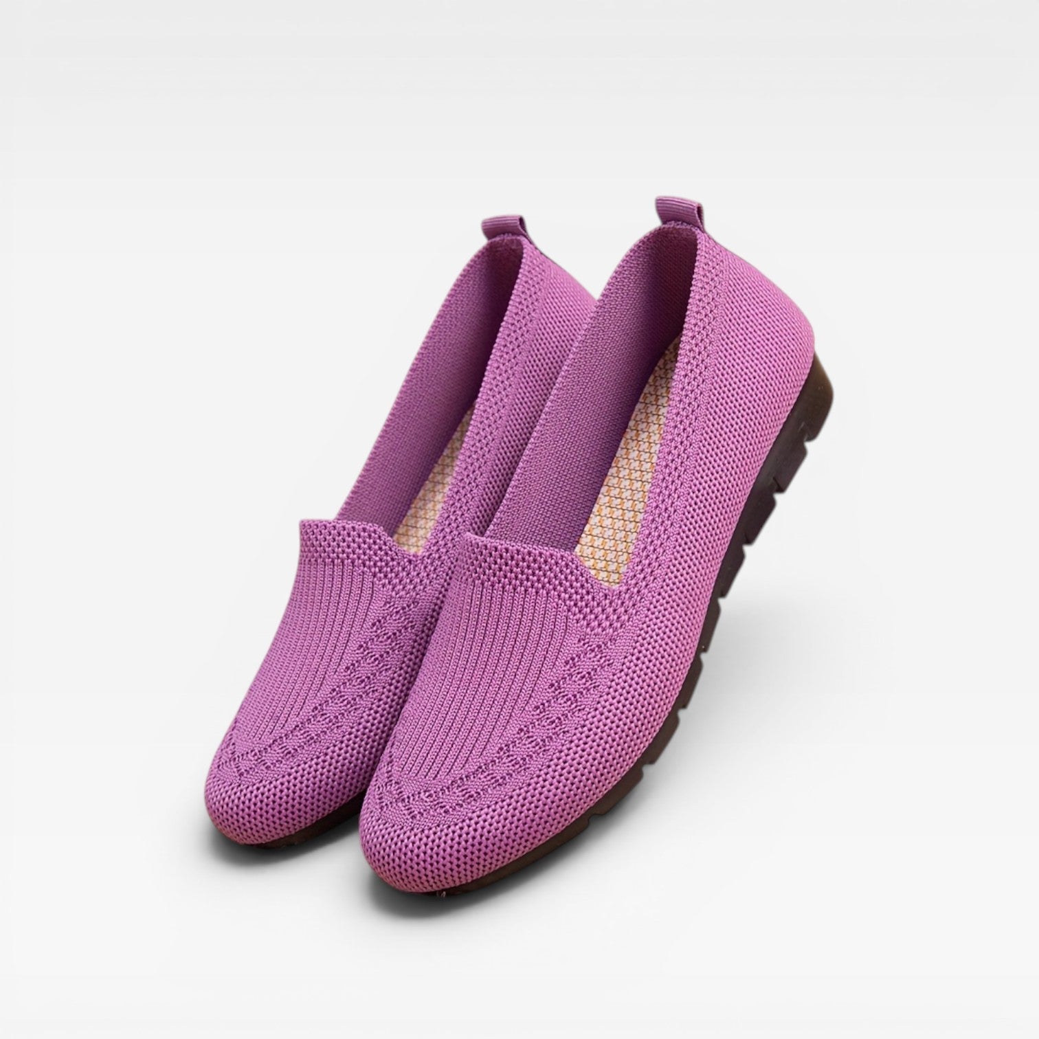 Mesh Slip On Loafers, Breathable Lightweight Flats