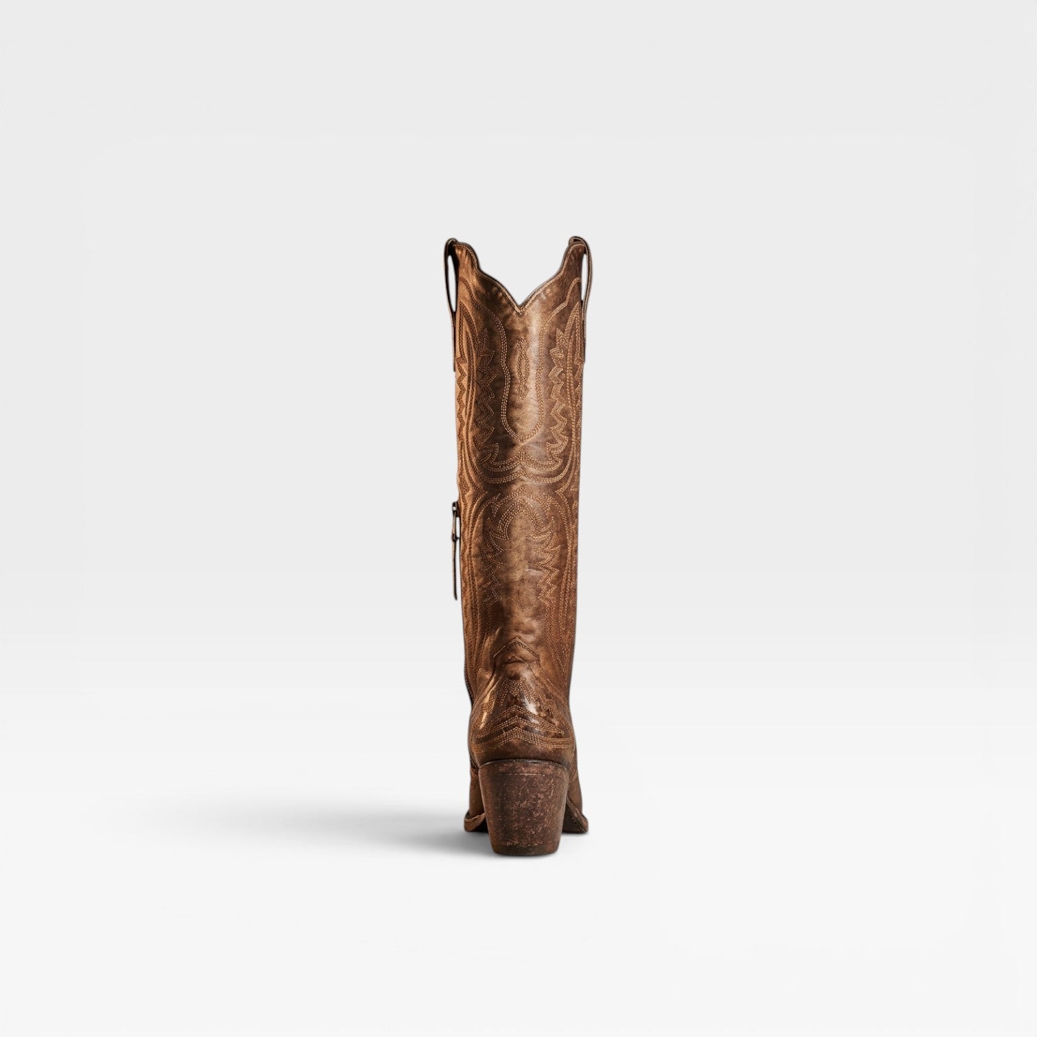 Tall Cowboy Boots, Embroidered Knee High Western Heel
