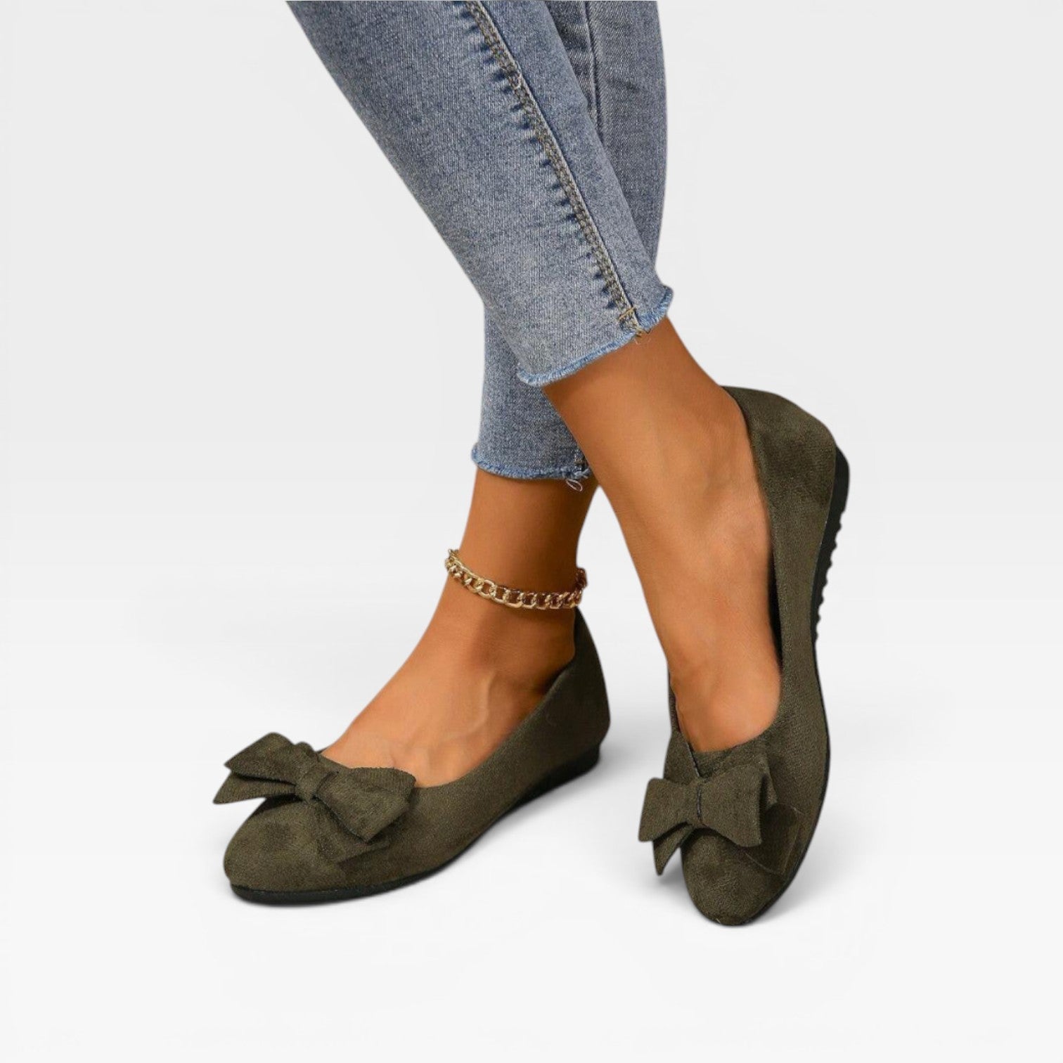 Bow Ballet Flats, Soft Slip On Shoes for Everyday Wear