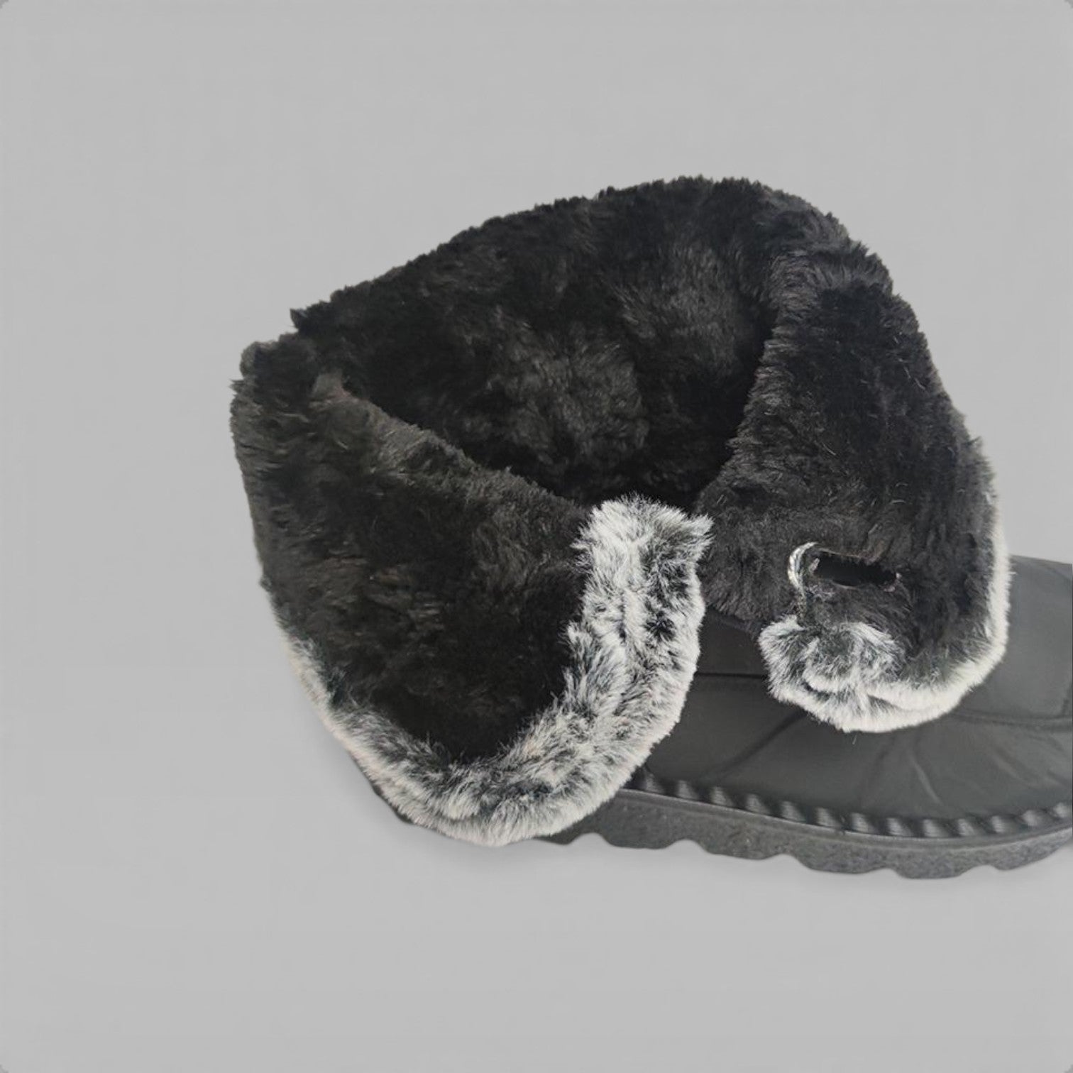 Quilted Snow Boots, Faux Fur Lined Lug Sole Winter Boot