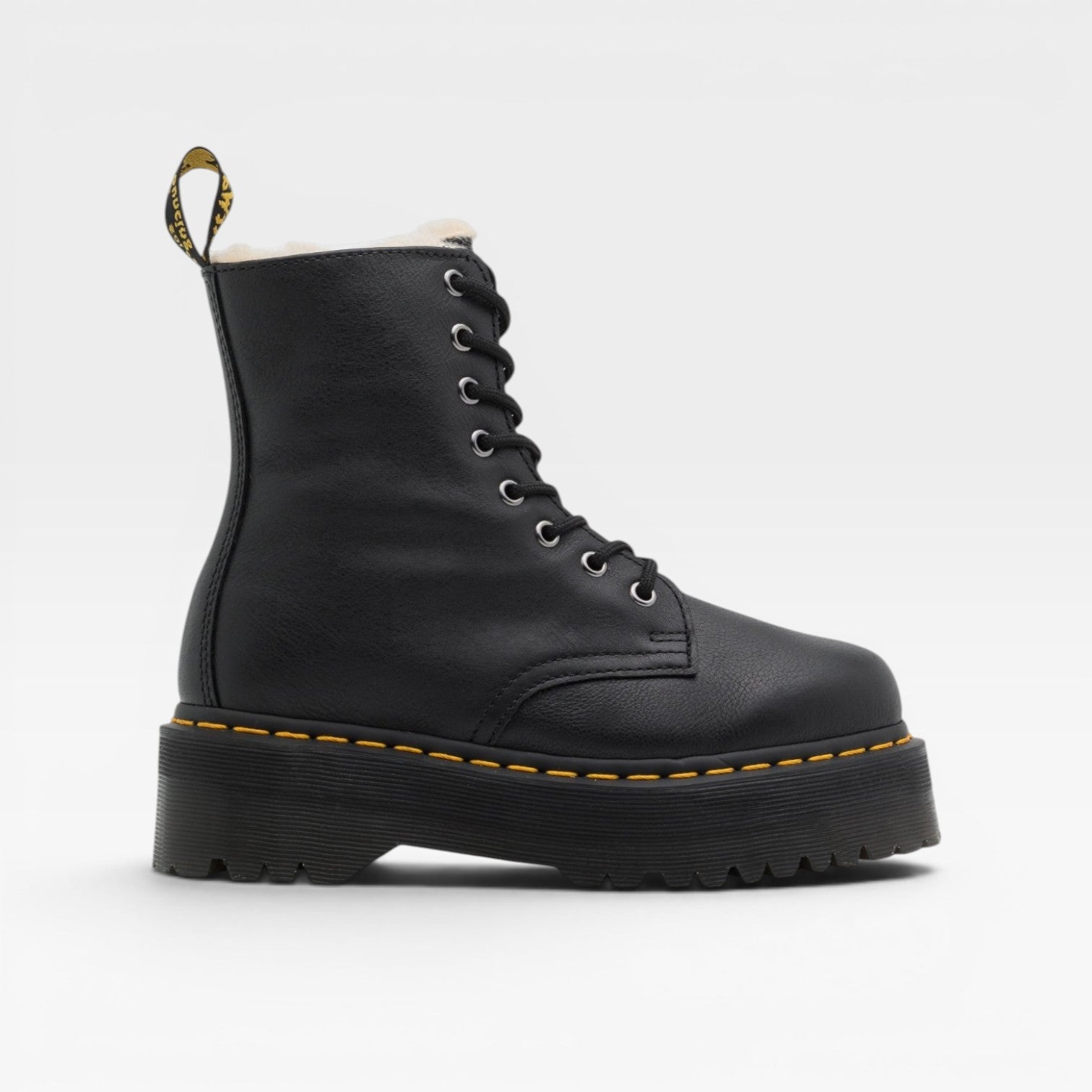 Platform Combat Boots, Chunky Sole Leather Lace Ups