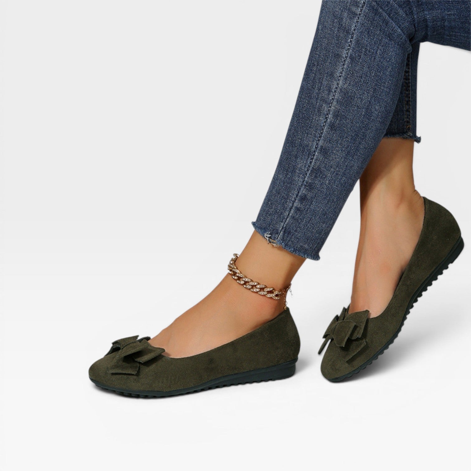 Bow Ballet Flats, Soft Slip On Shoes for Everyday Wear