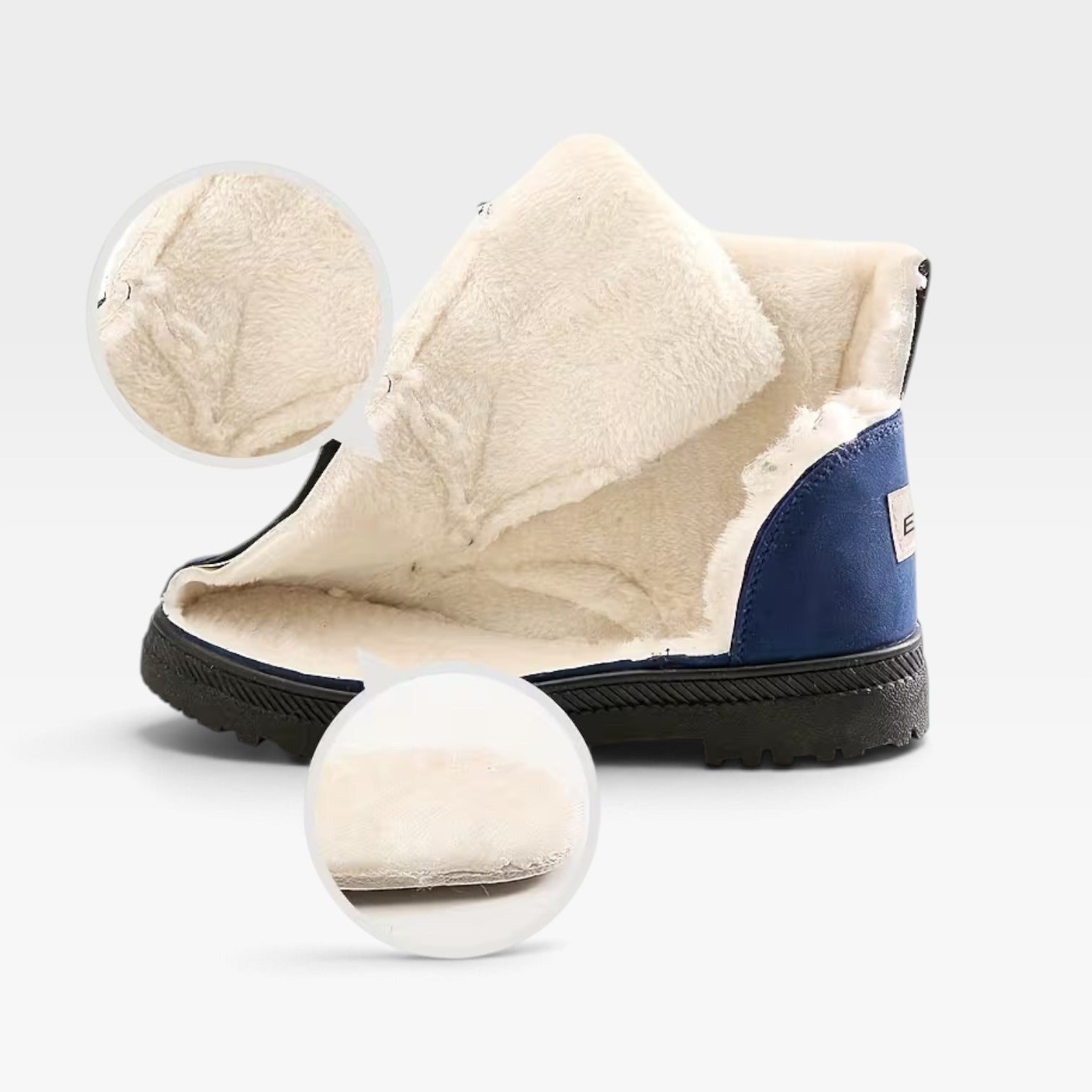 Fleece Lined Ankle Boots, Low Heel Cosy Winter Booties