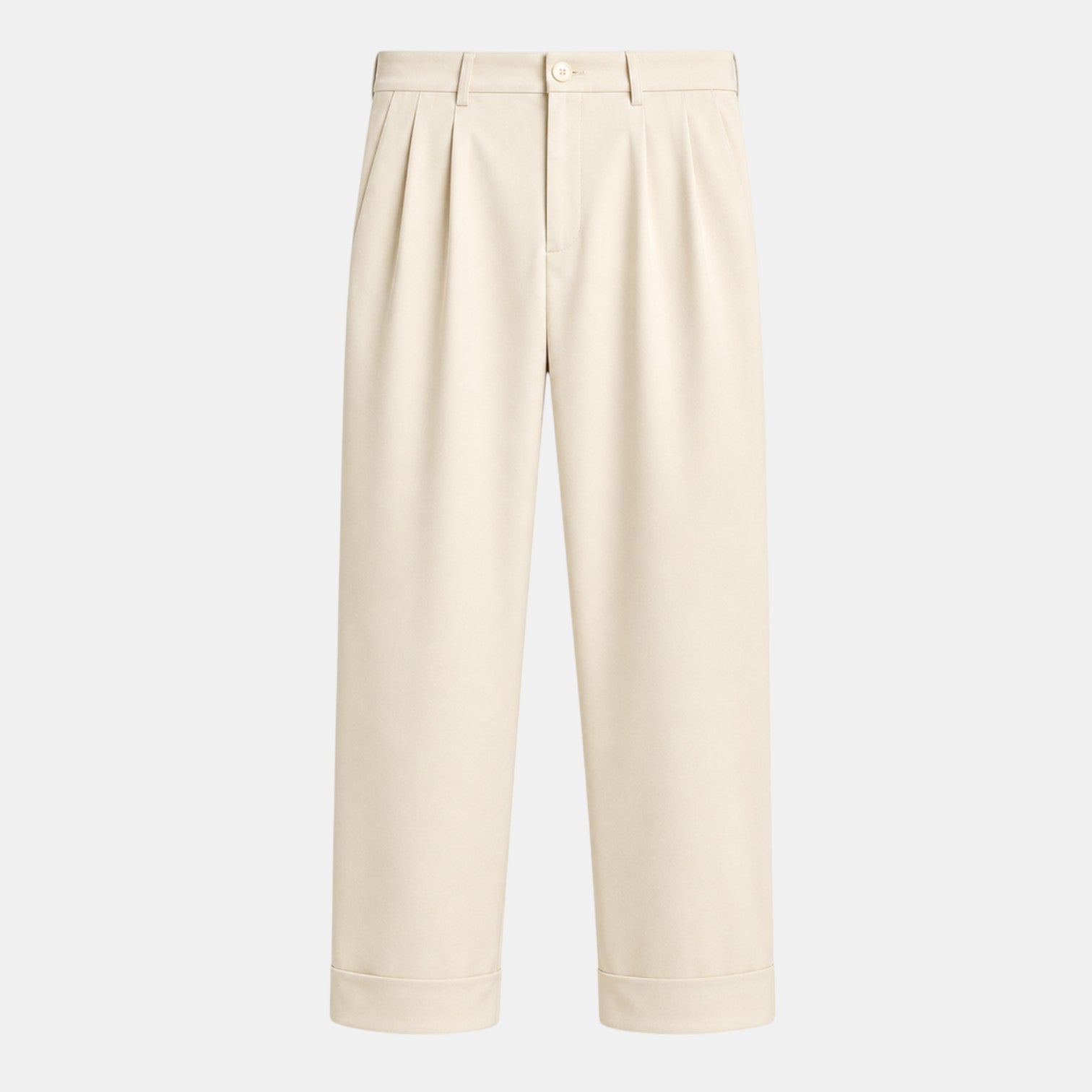 High Waist Linen Pants, Breathable Straight Leg Fit