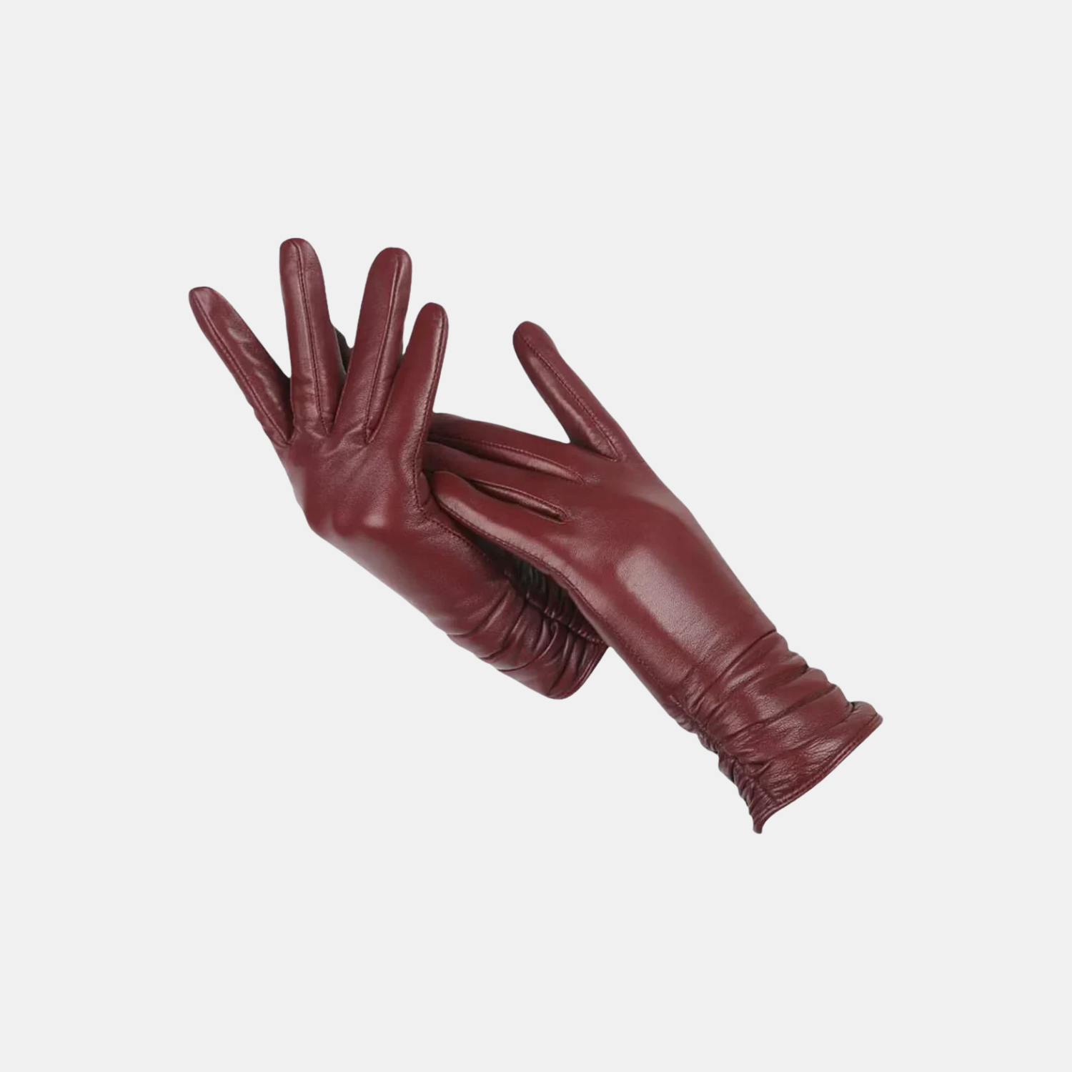 Leather Winter Gloves, Insulated Warm Cold Weather Pair