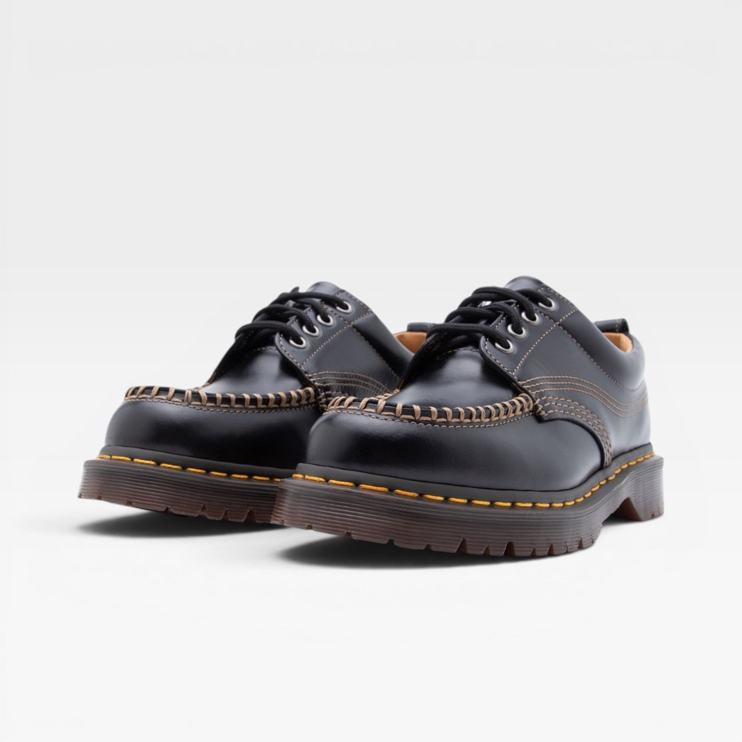 Genuine Cowhide Leather Derby Shoes, Lace Up Oxfords