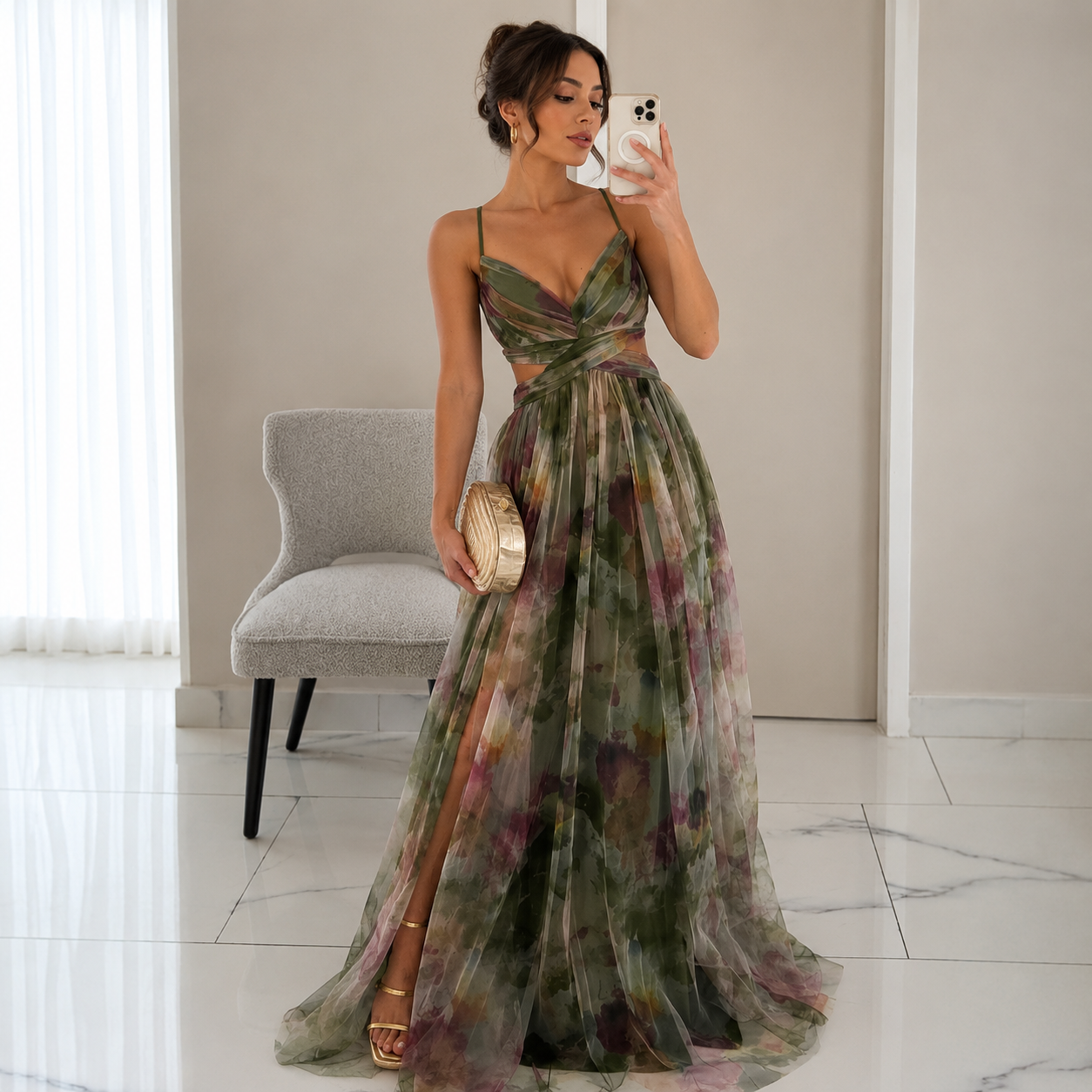 Odette Floral Maxi Dress