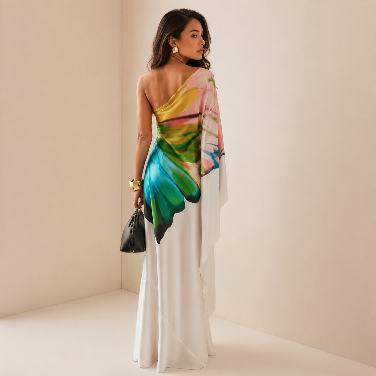 Adeline One-Shoulder Maxi Dress