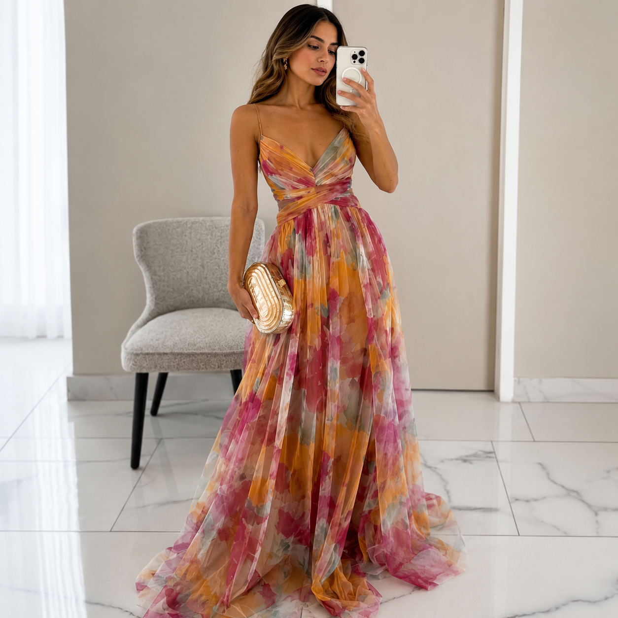 Odette Floral Maxi Dress