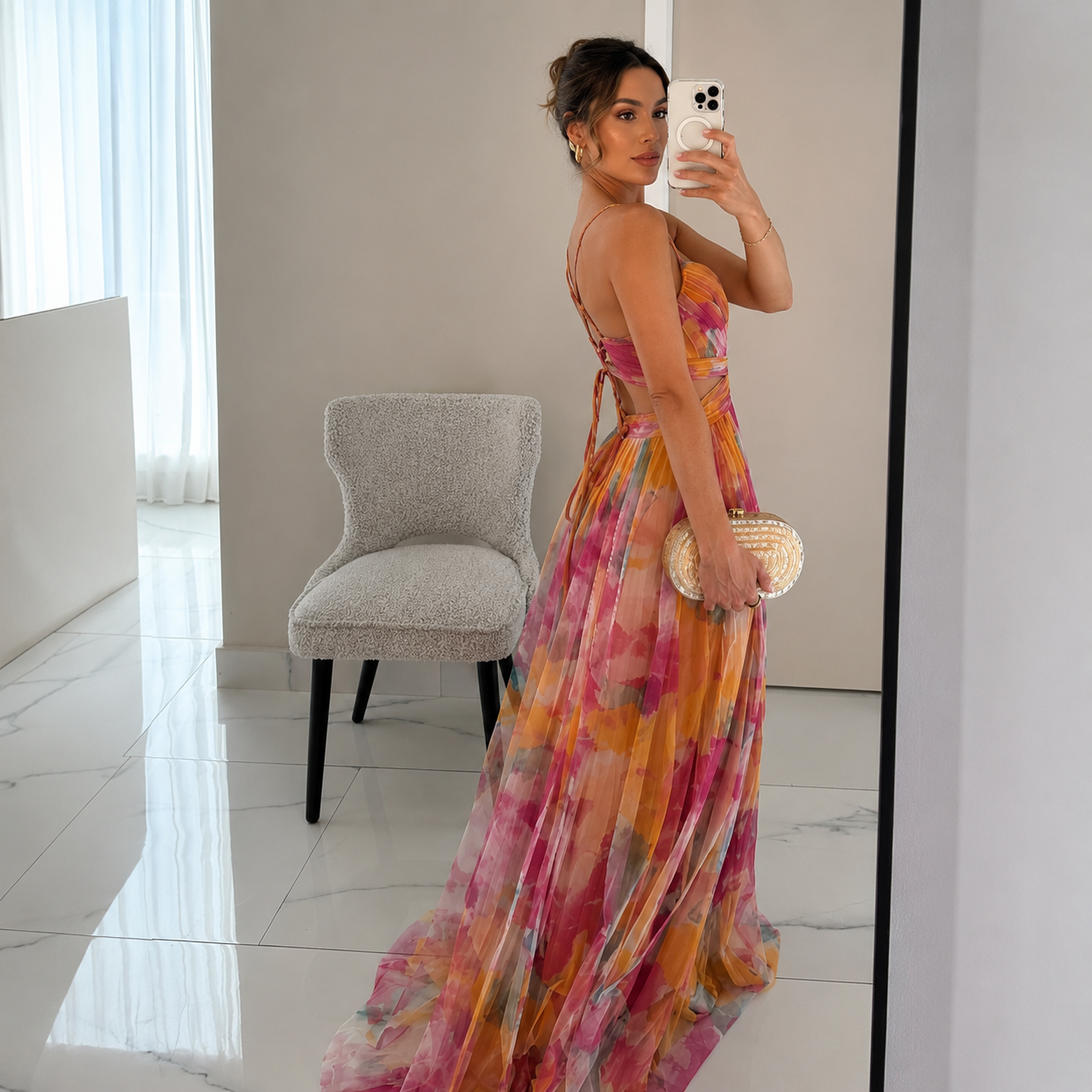 Odette Floral Maxi Dress