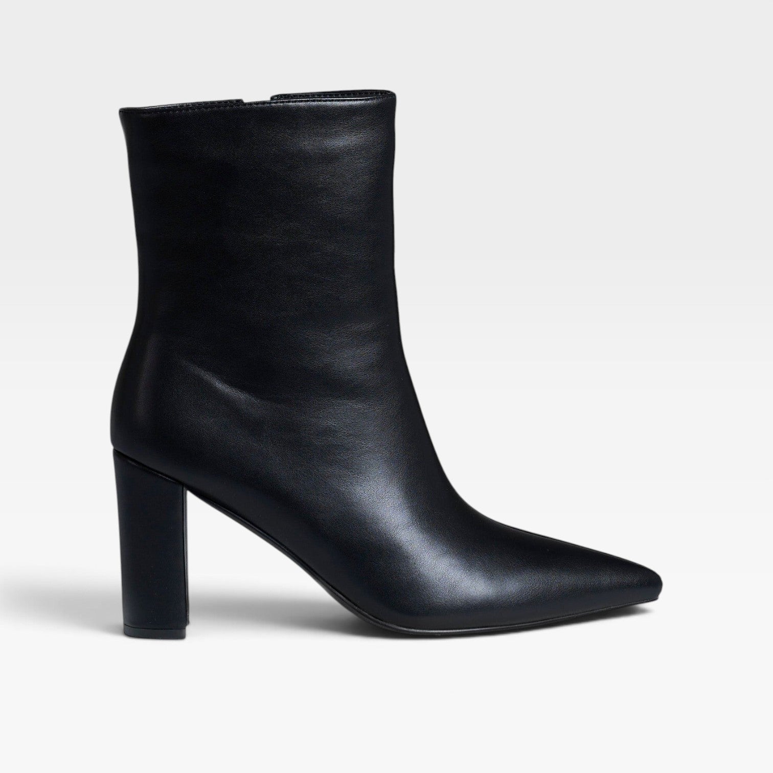 Fold Over Knee High Boots, Pointed Toe Block Heel Leather
