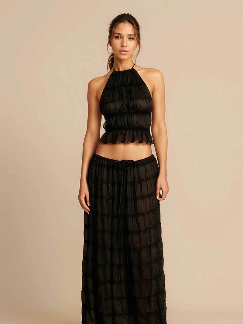 Natalie Ruffled Set