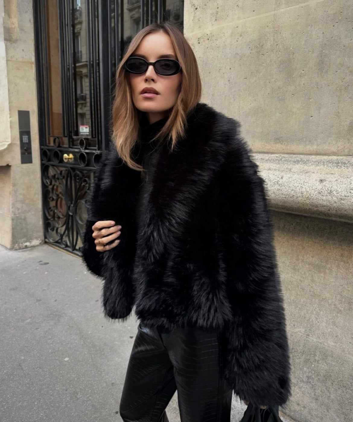Violet Faux Fur Jacket