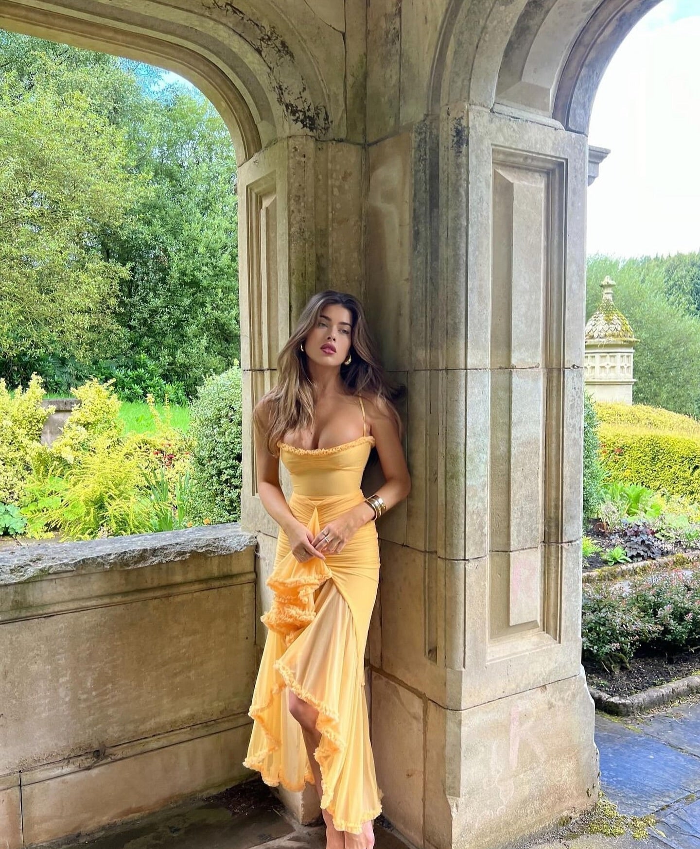 Rosalie Ruffled Maxi Dress