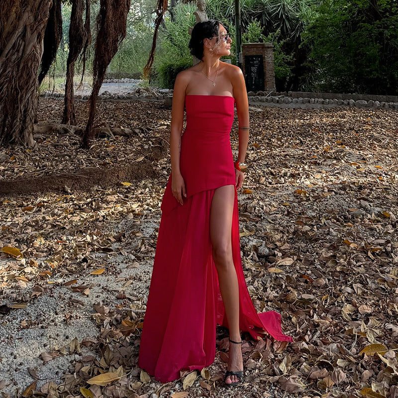 Cora Asymmetric Maxi Dress