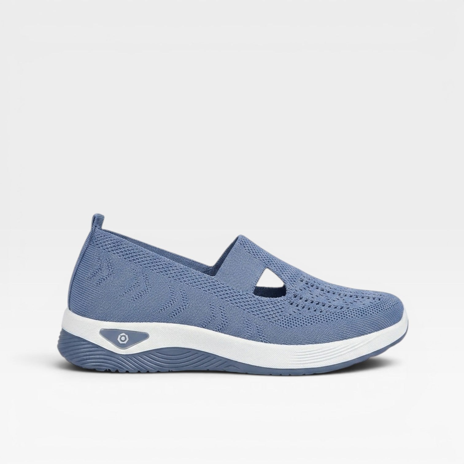 Arch Support Slip On Trainers, Cushioned Knit Shoes