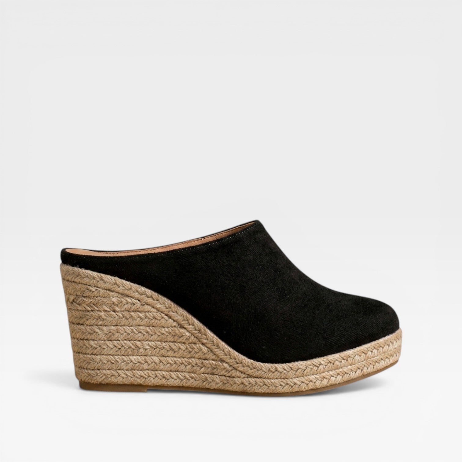 Velvet Wedge Espadrilles, Rope Sole Summer Sandals