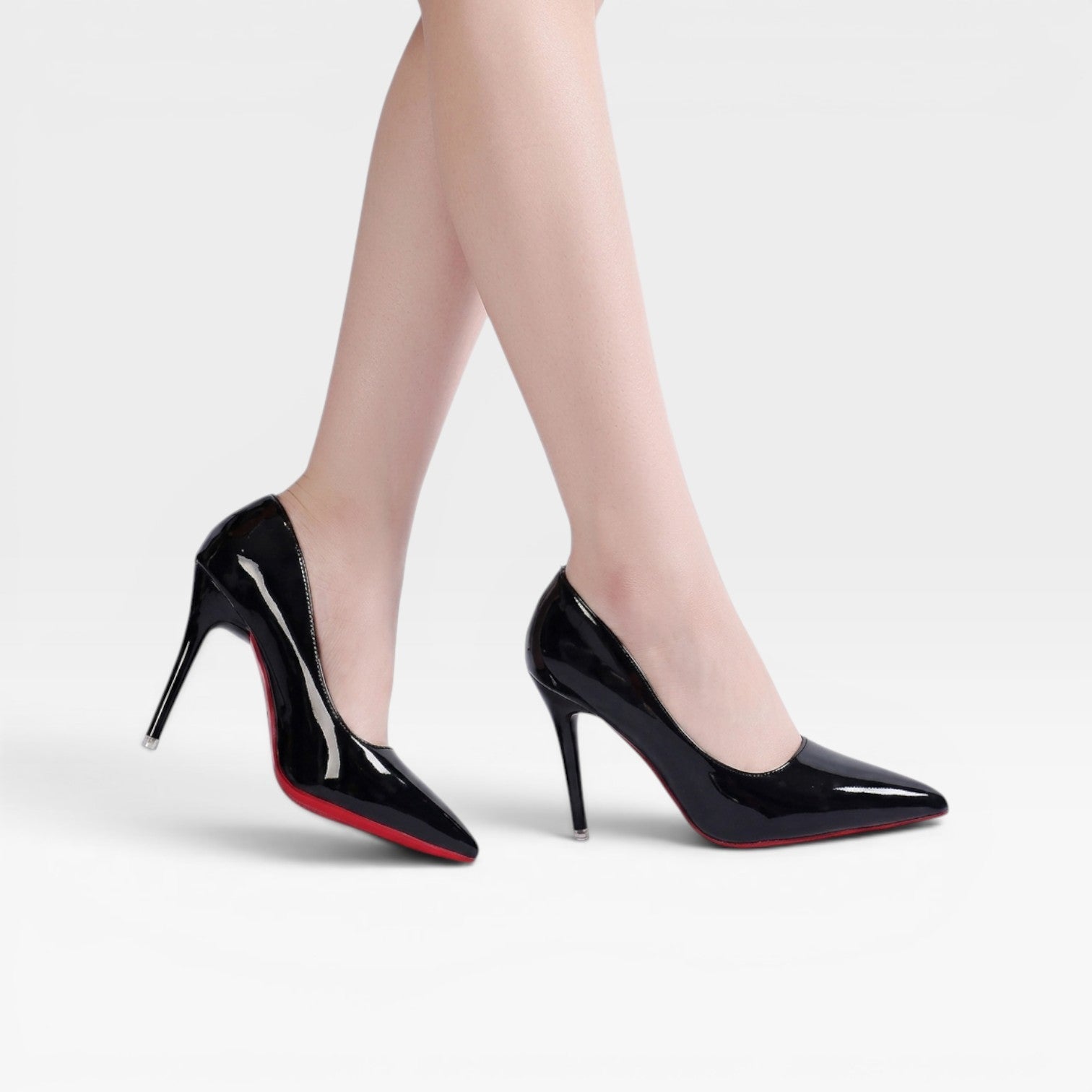 Patent Pointed Toe Court Shoes, Classic Stiletto Heel