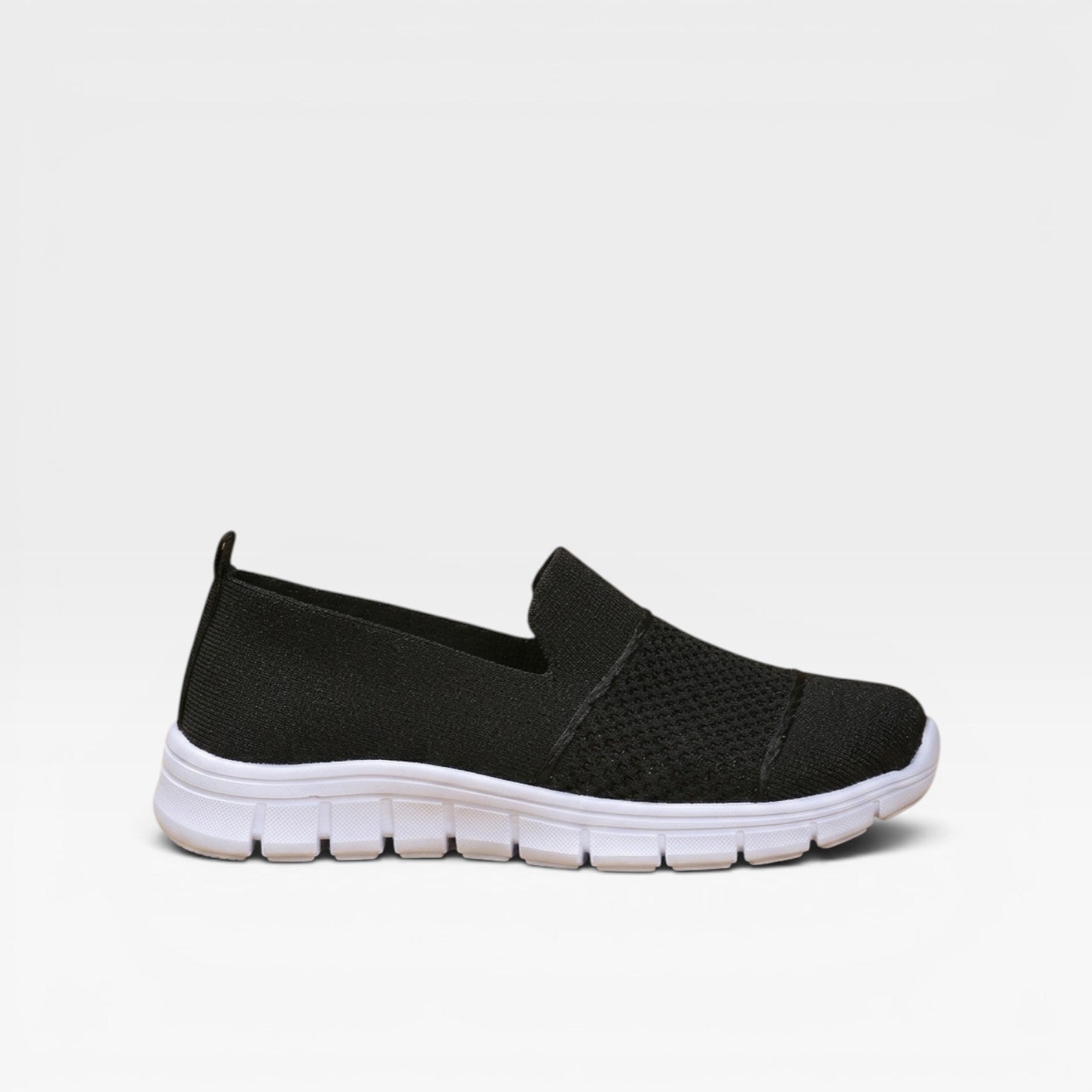 Knit Mesh Slip On Sneakers, Breathable Comfort Shoes