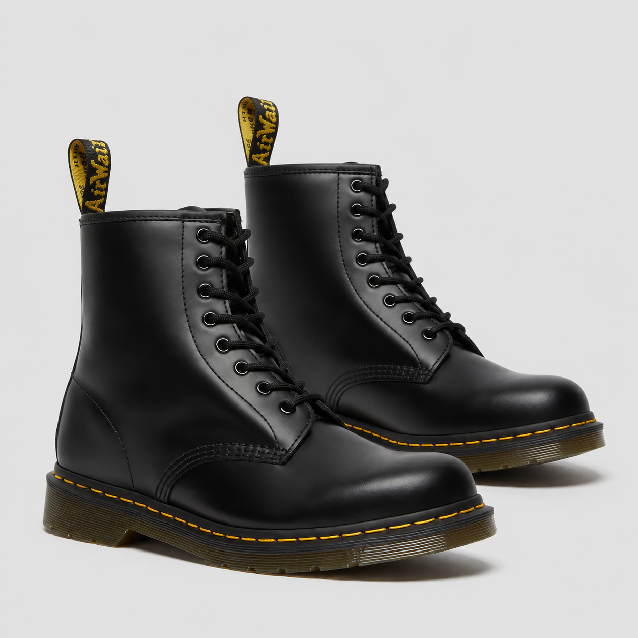 Lace Up Combat Boots, Durable Leather Look Ankle Pair