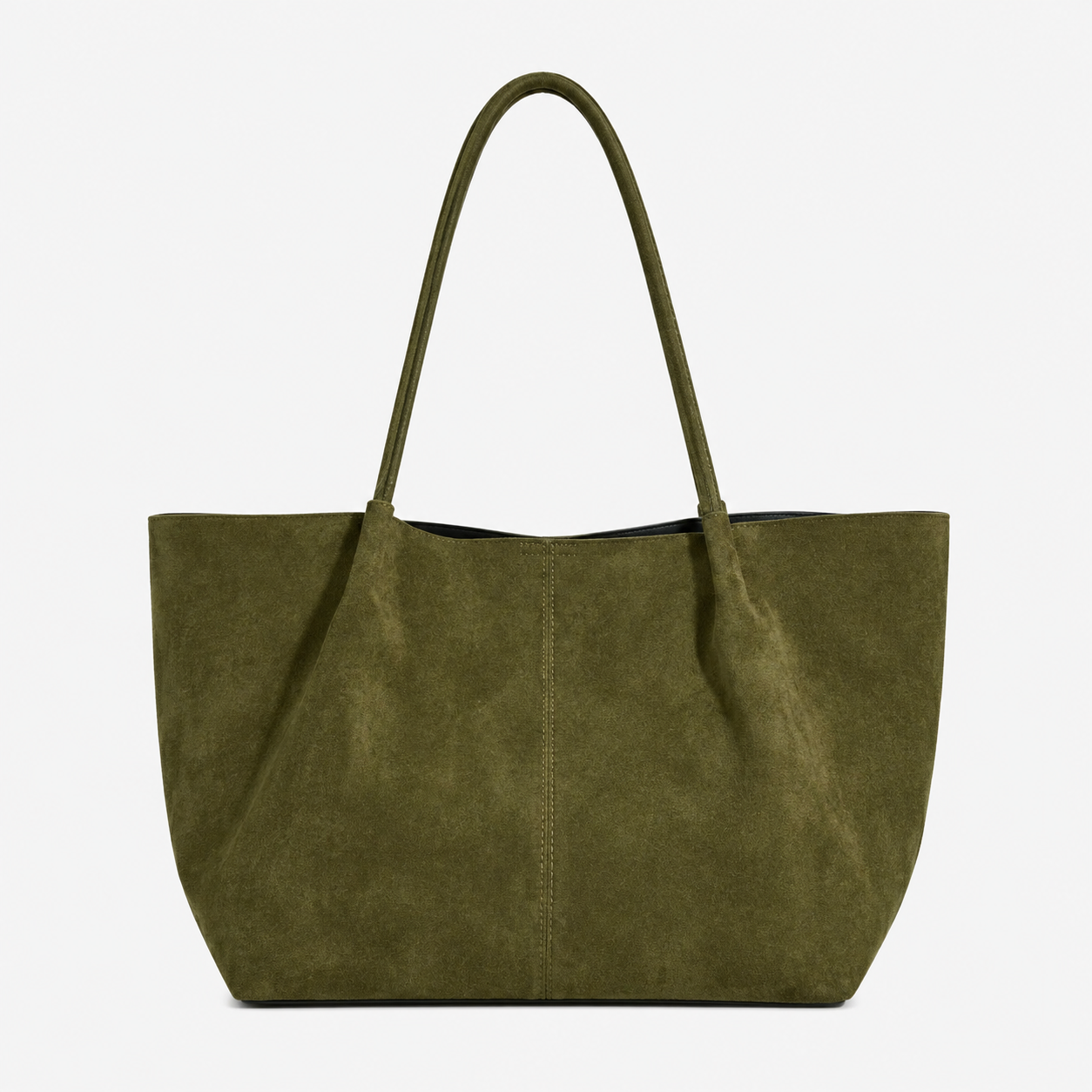 Soft Suede Tote Bag, Spacious Everyday Work Carryall