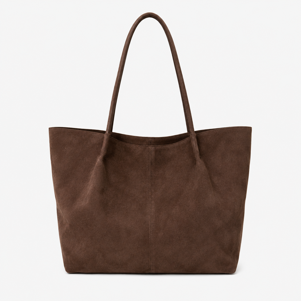 Soft Suede Tote Bag, Spacious Everyday Work Carryall