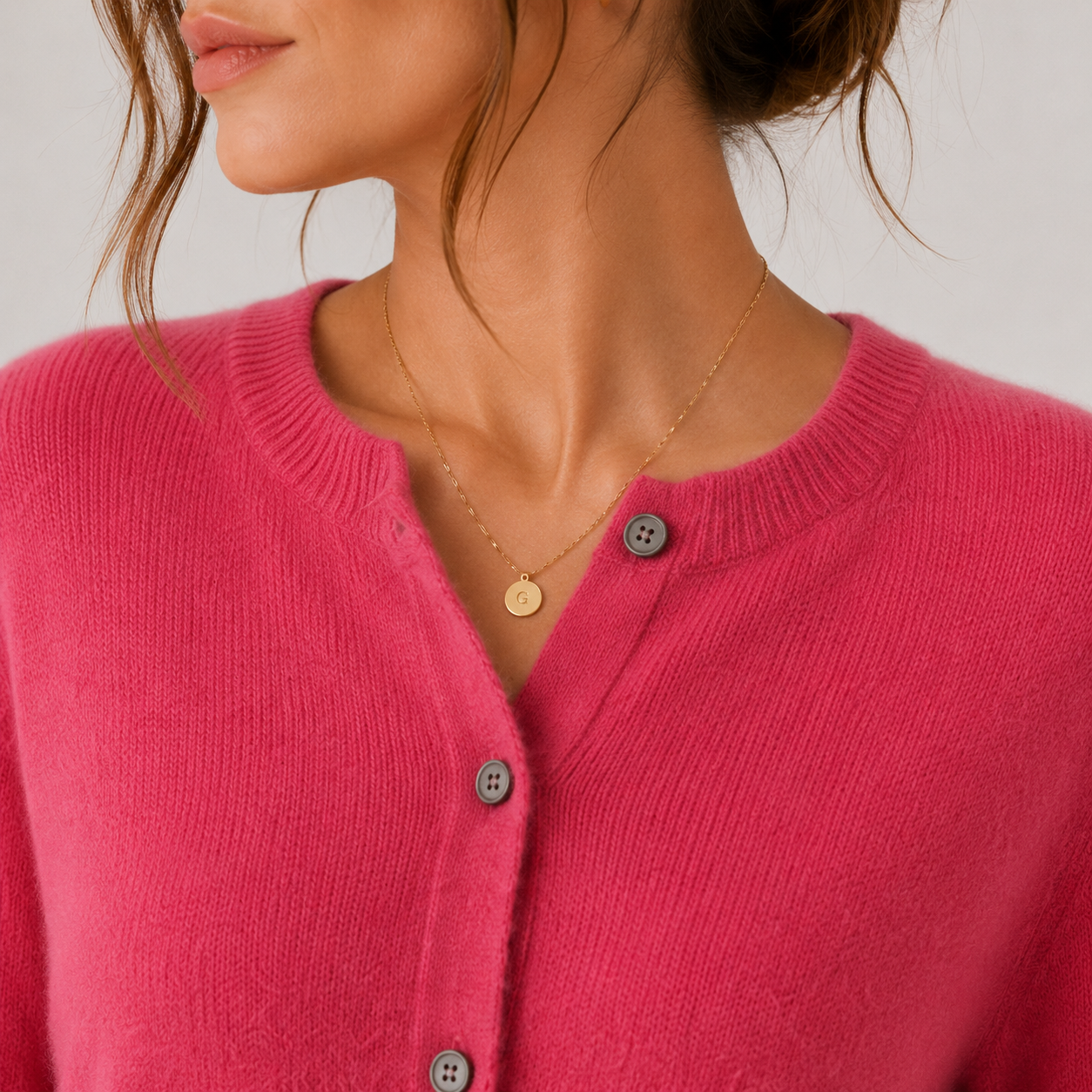Button Front Knit Cardigan, Soft Cashmere Look Sweater