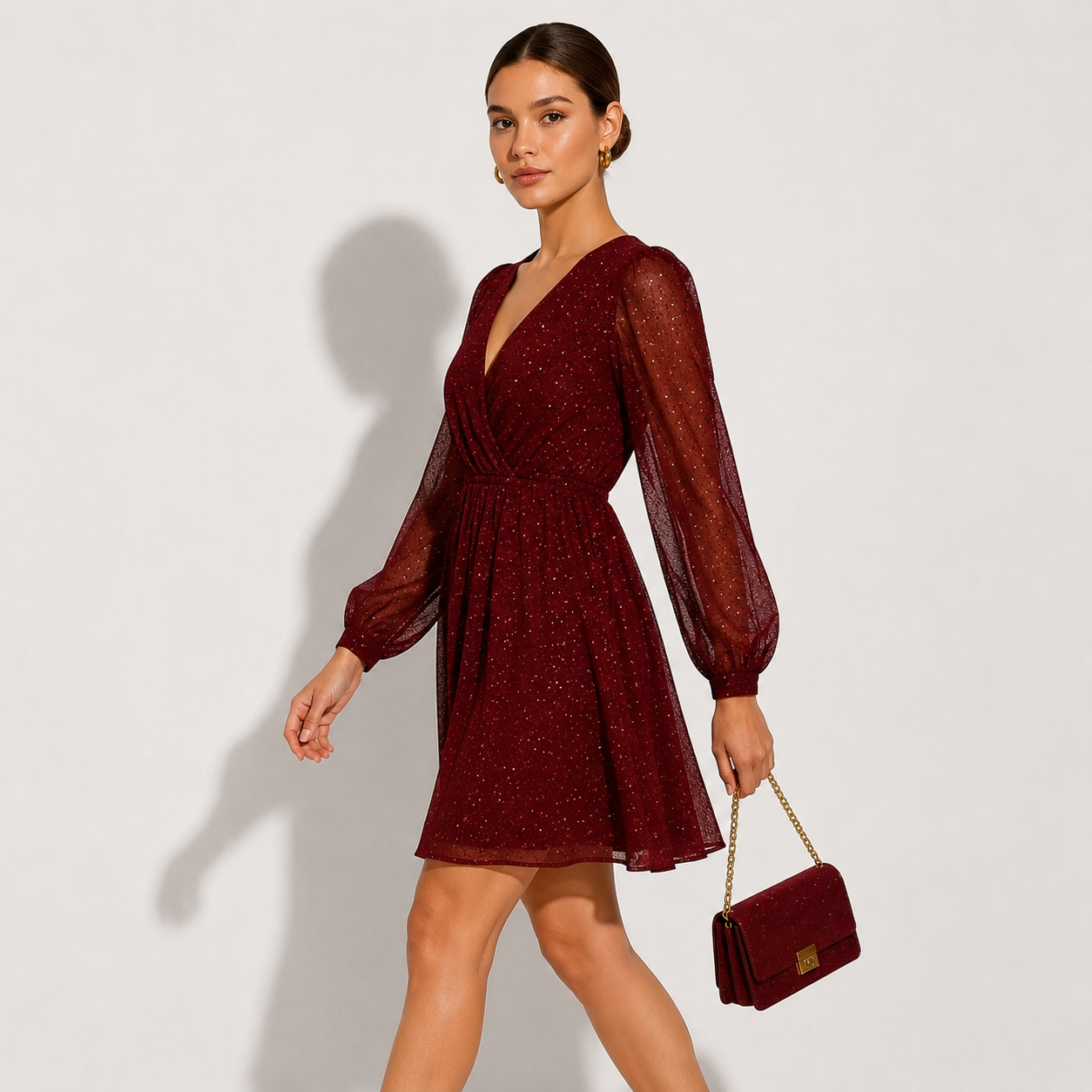 Glitter Mini Dress, Sparkly Party and Cocktail Outfit