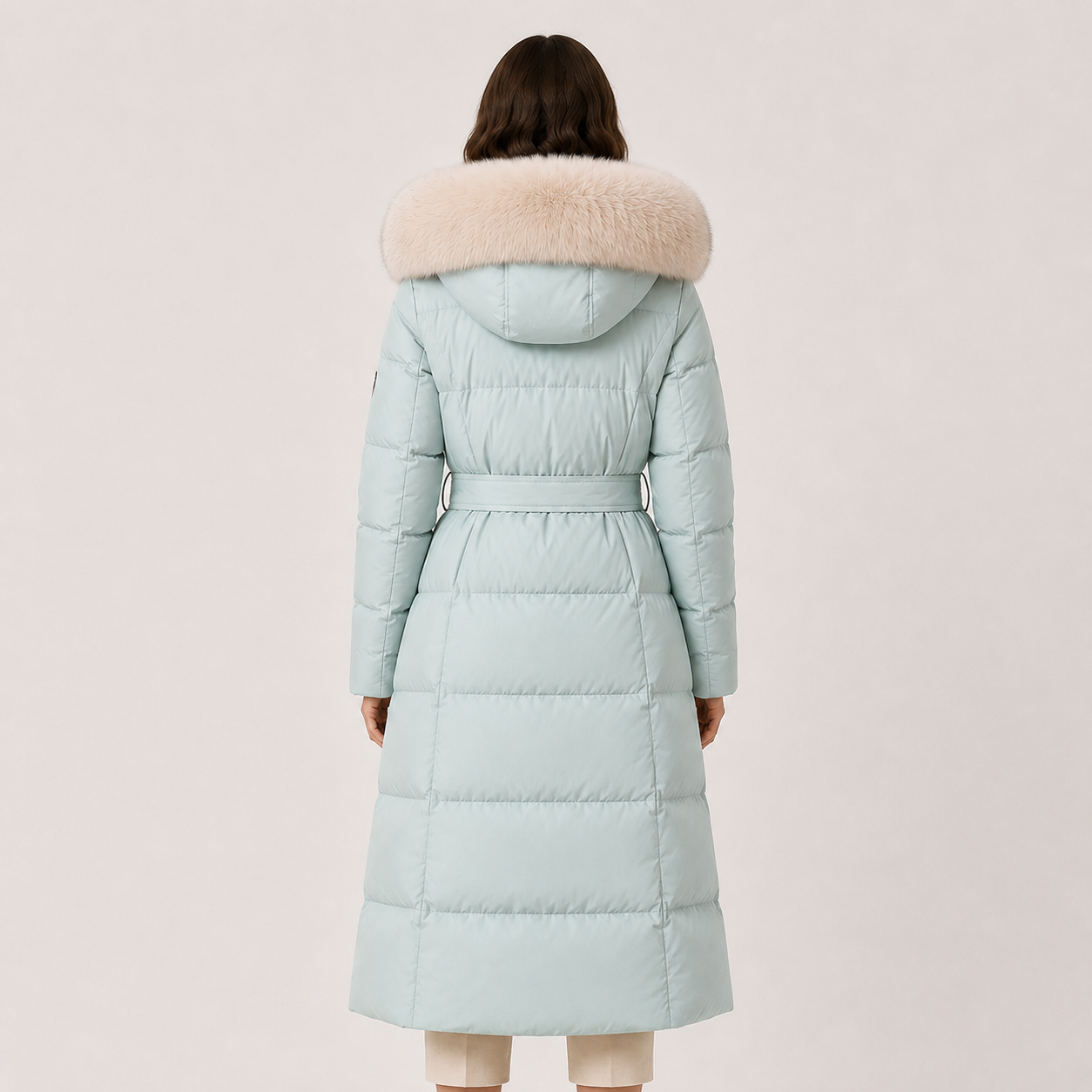 Water Resistant Puffer Parka, Fur Trim Hooded Coat