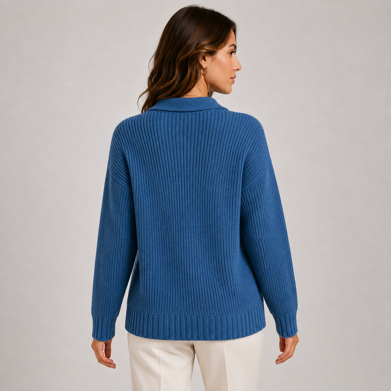 Longline Knit Cardigan, Soft Button Front Relaxed Fit