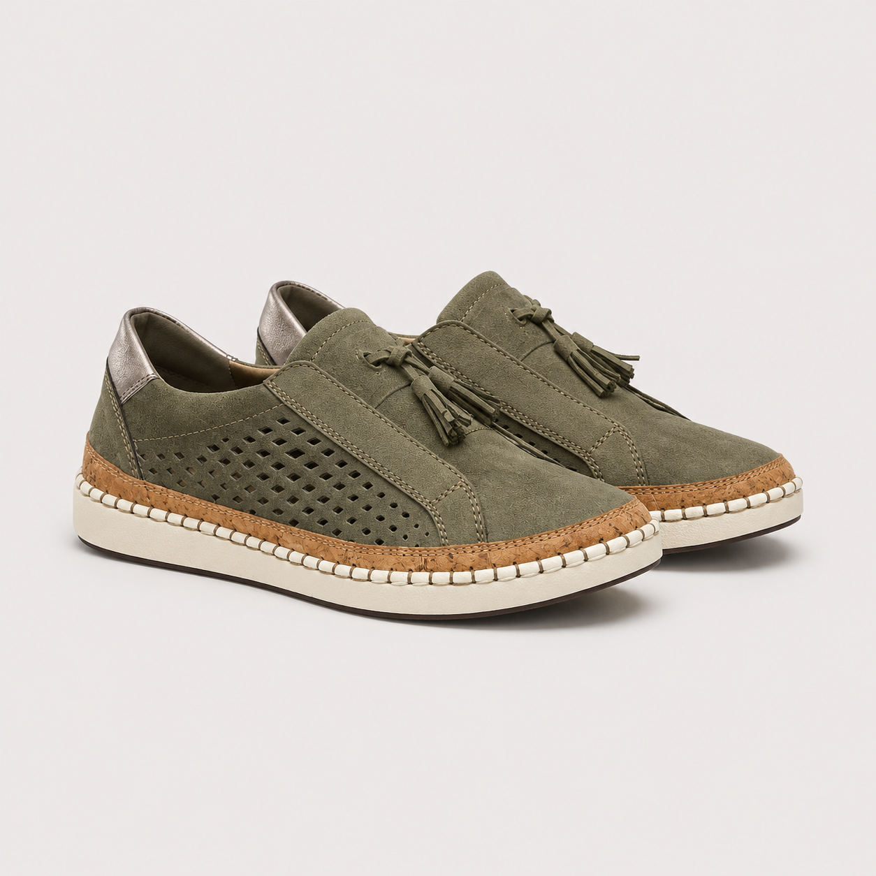 Slip-On Loafers, Lightweight Cushioned Walking Shoes