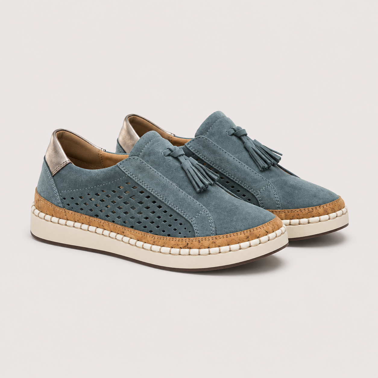 Slip-On Loafers, Lightweight Cushioned Walking Shoes