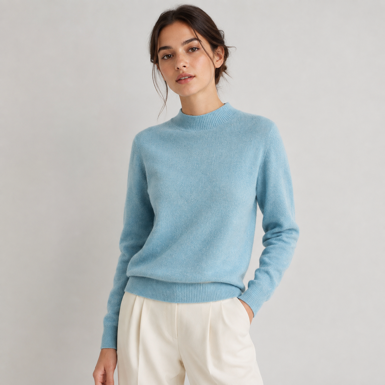 Lightweight Knit Sweater, Soft Classic Winter Jumper