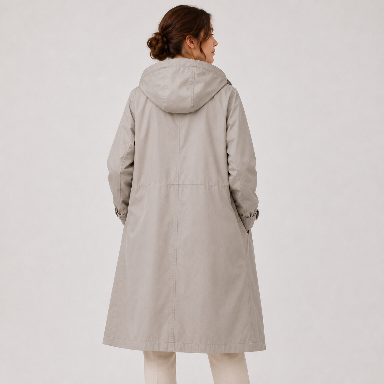 Hooded Windbreaker Rain Jacket, Water Resistant Coat