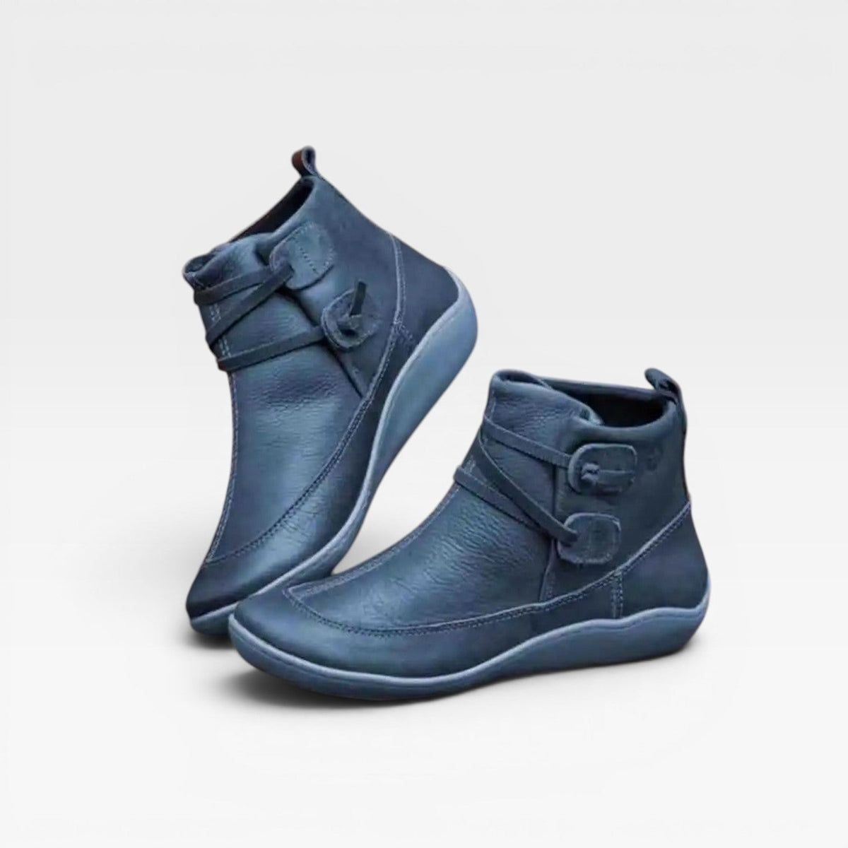Waterproof Ankle Boots, Toggle Strap Cushioned Wedge