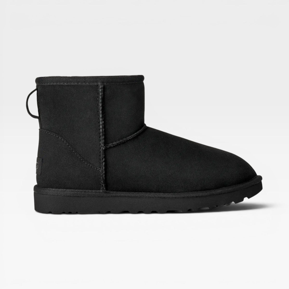 Cowhide Suede Mini Boots, Sheepskin Lined Ankle Fit