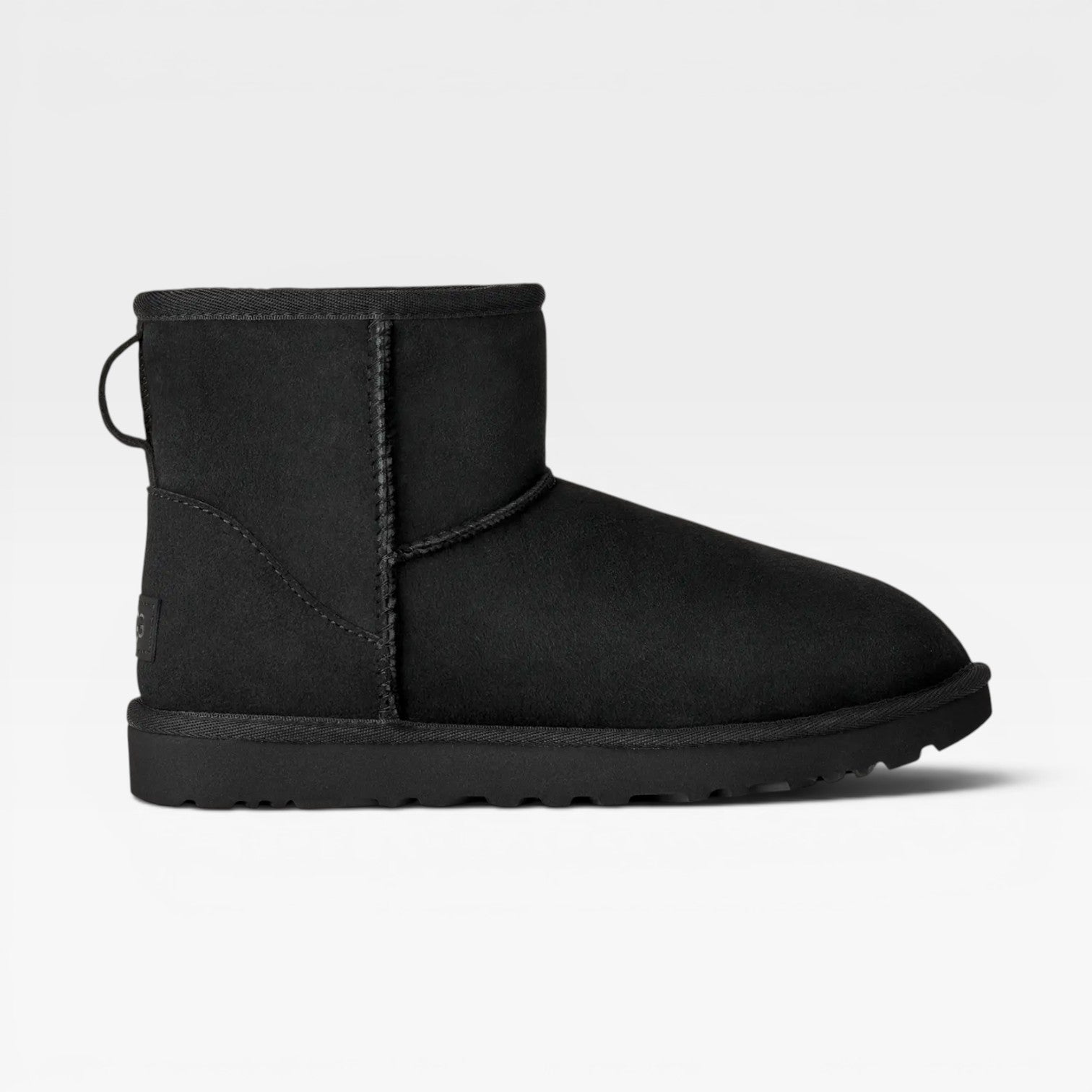 Cowhide Suede Mini Boots, Sheepskin Lined Ankle Fit