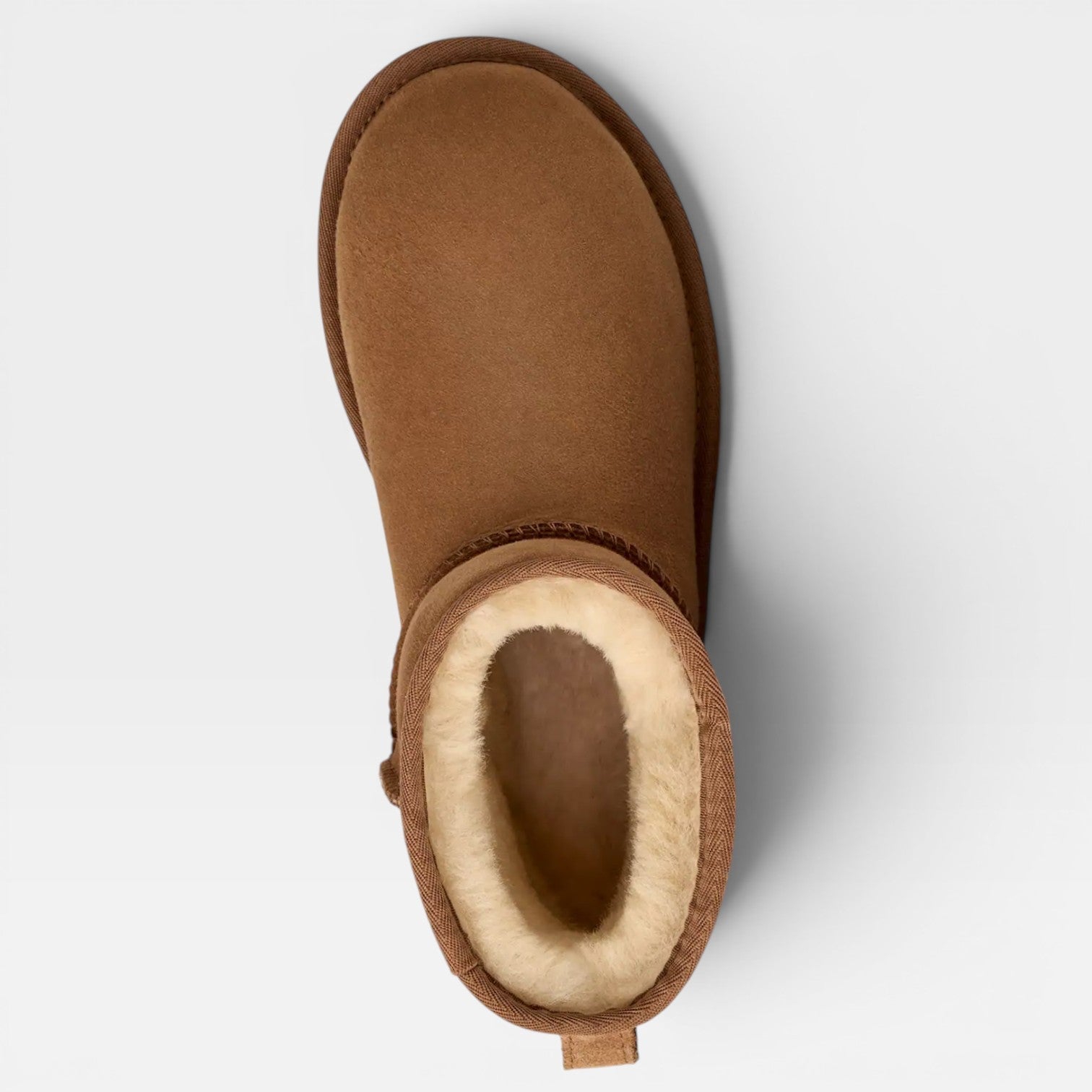 Cowhide Suede Mini Boots, Sheepskin Lined Ankle Fit