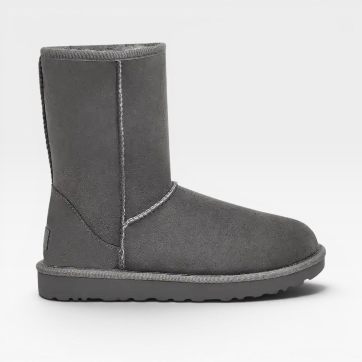 Cowhide Suede Winter Ankle Boots, Sheepskin Lining