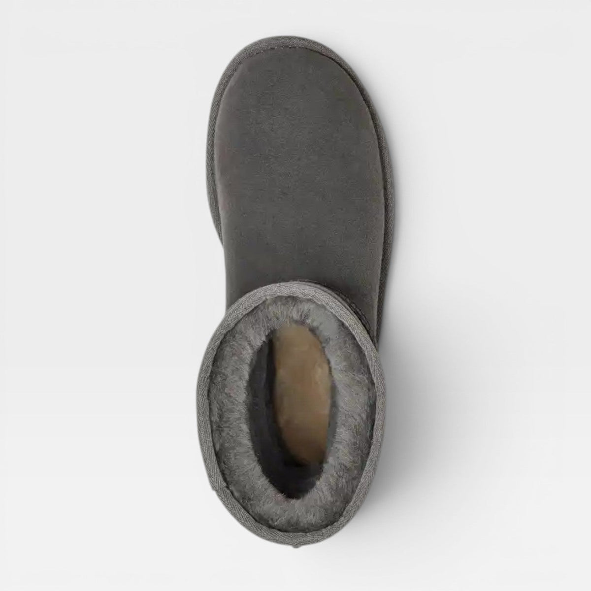 Cowhide Suede Winter Ankle Boots, Sheepskin Lining