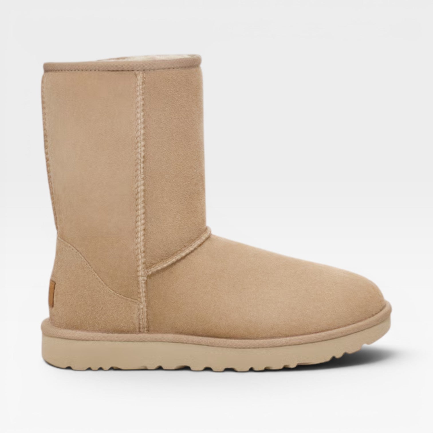 Cowhide Suede Winter Ankle Boots, Sheepskin Lining