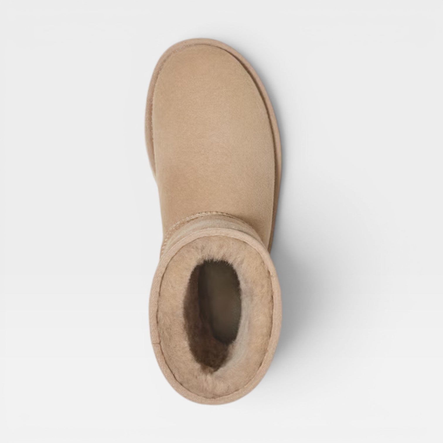 Cowhide Suede Winter Ankle Boots, Sheepskin Lining