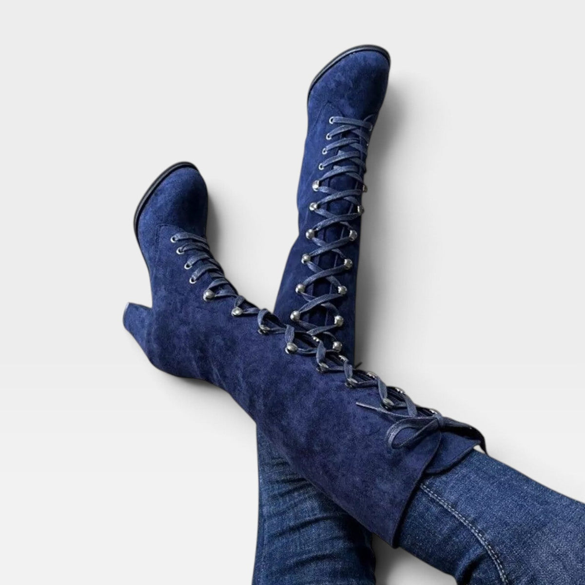 Lace Up Block Heel Ankle Boots, Versatile Day to Night