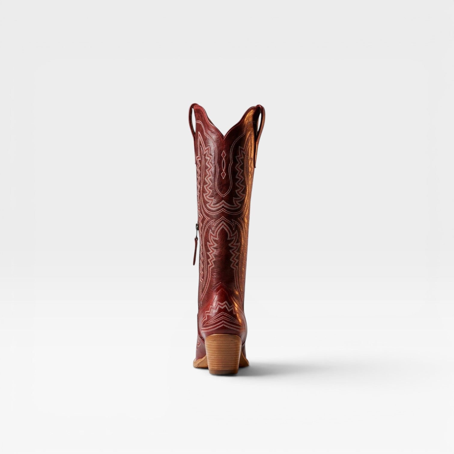 Tall Cowboy Boots, Embroidered Knee High Western Heel