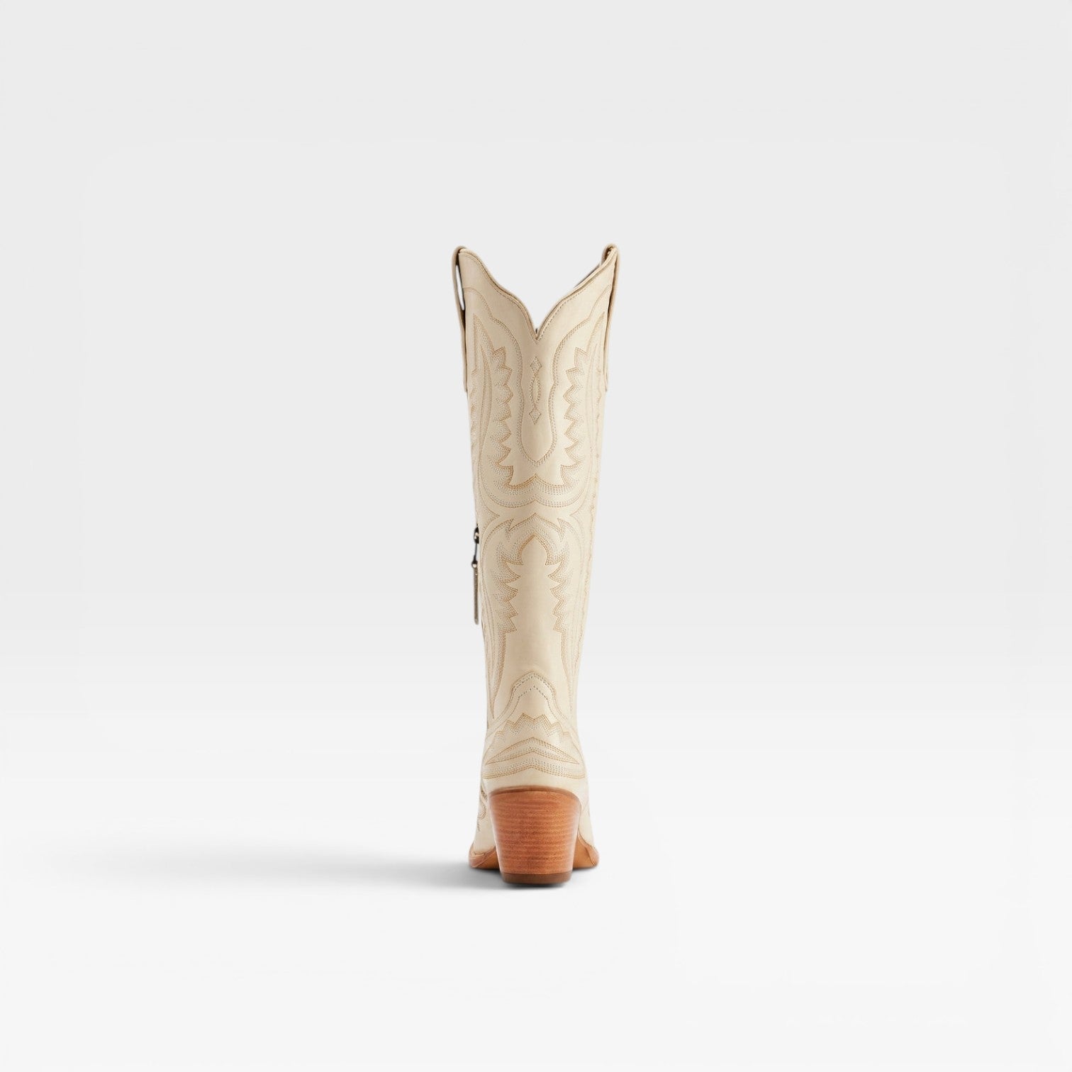 Tall Cowboy Boots, Embroidered Knee High Western Heel