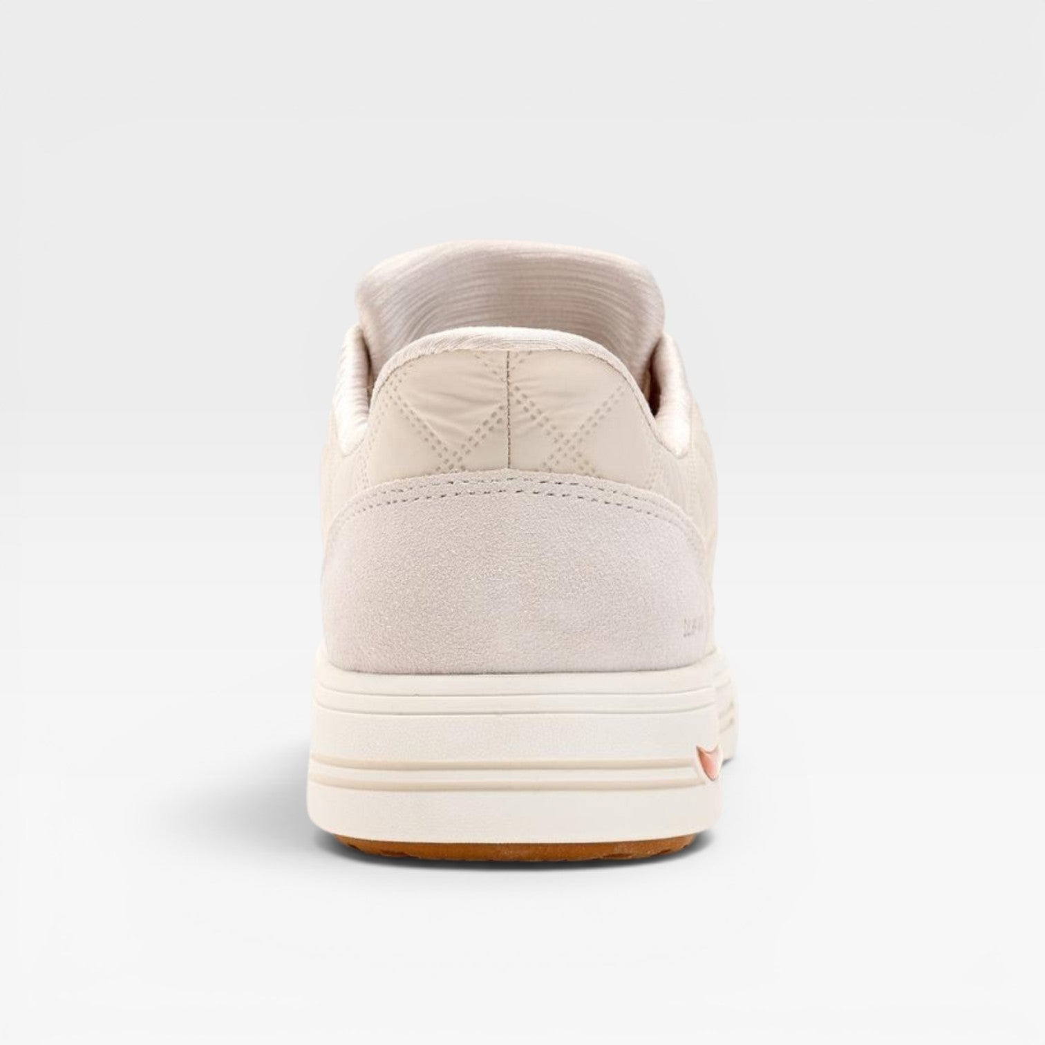 Quilted Puffer Sneakers, Cushioned Suede Trim Trainers