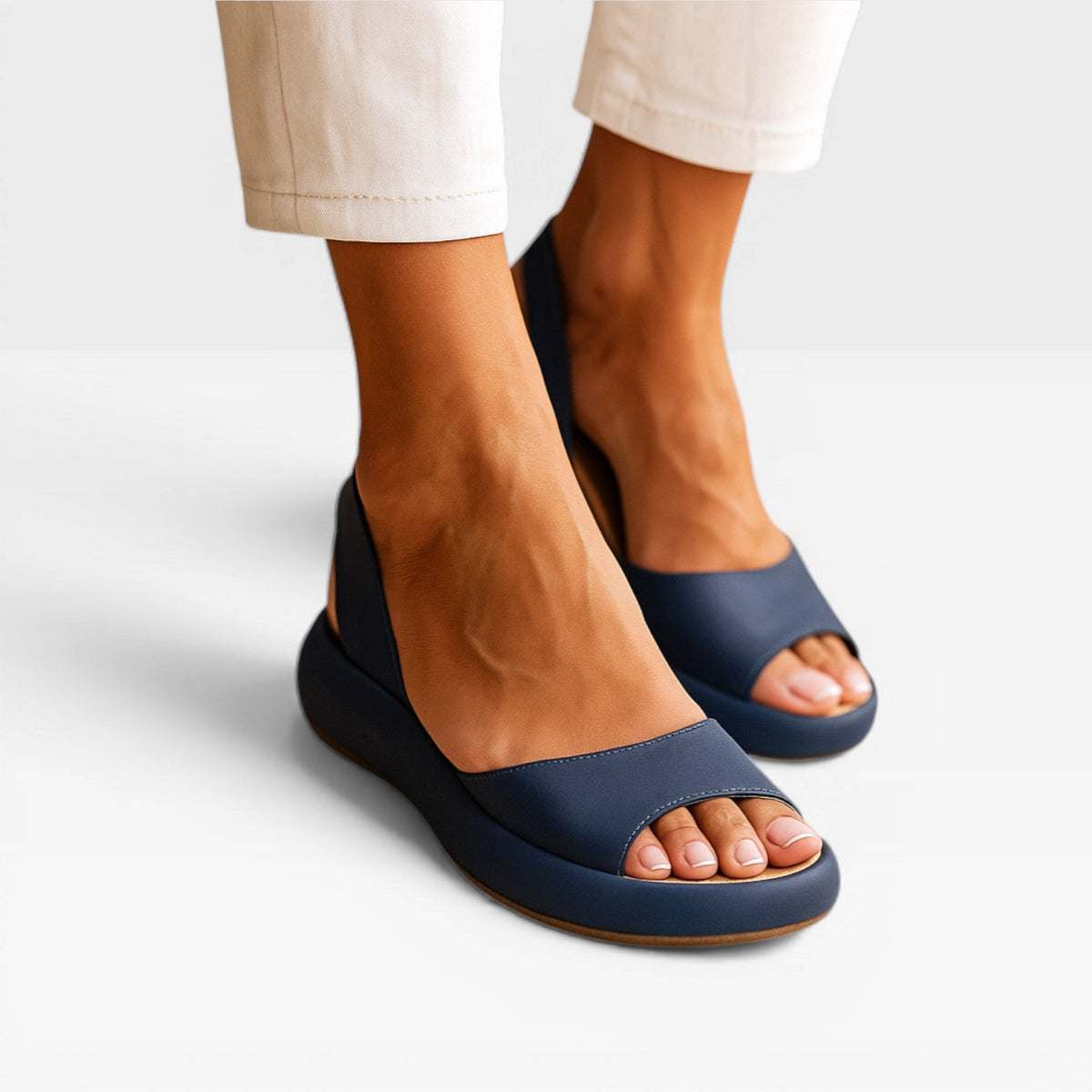 Open Toe Wedge Sandals, Comfort Footbed Party Heels