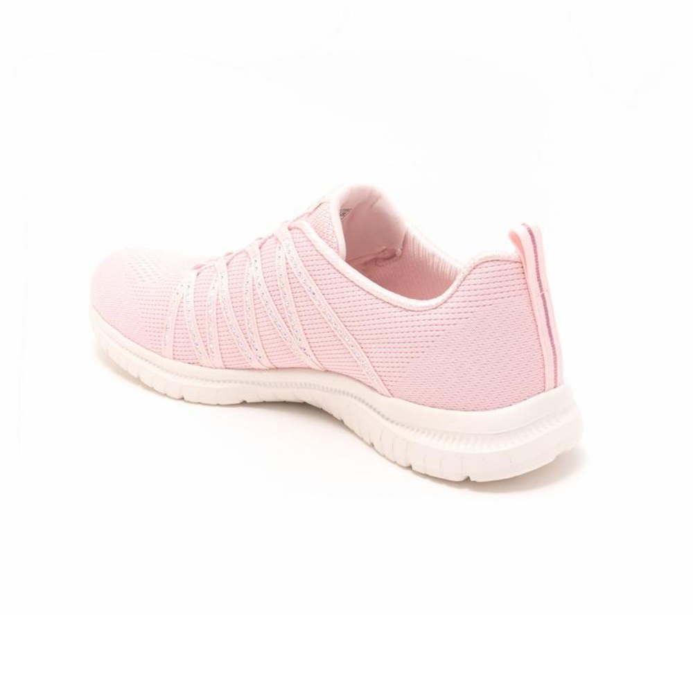 Sparkle Knit Sneakers, Slip On Bungee Lace Trainers