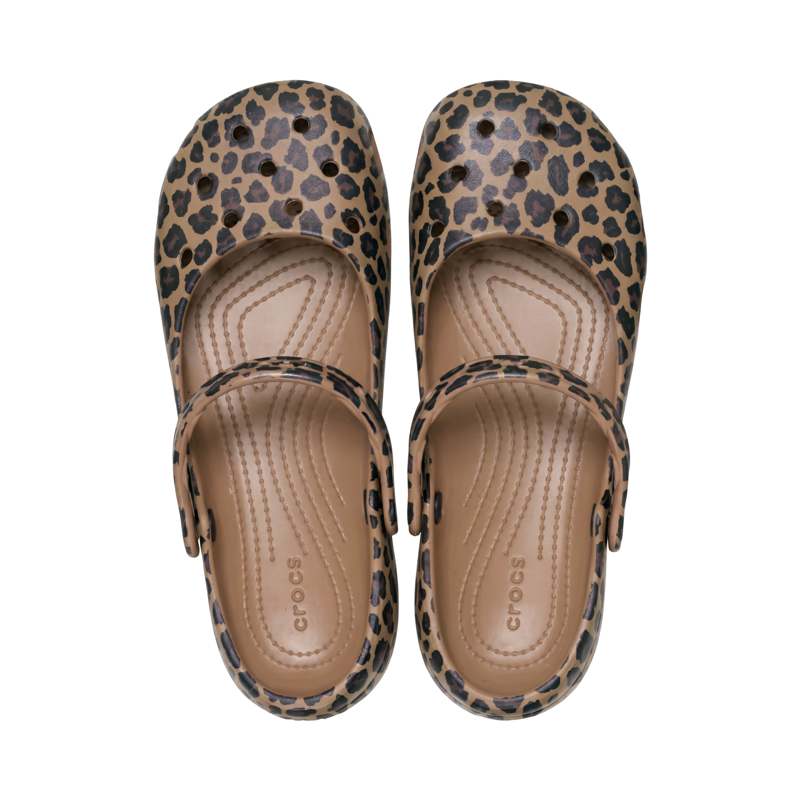 Ventilated Clog Mary Jane Flats, Cushioned Comfort