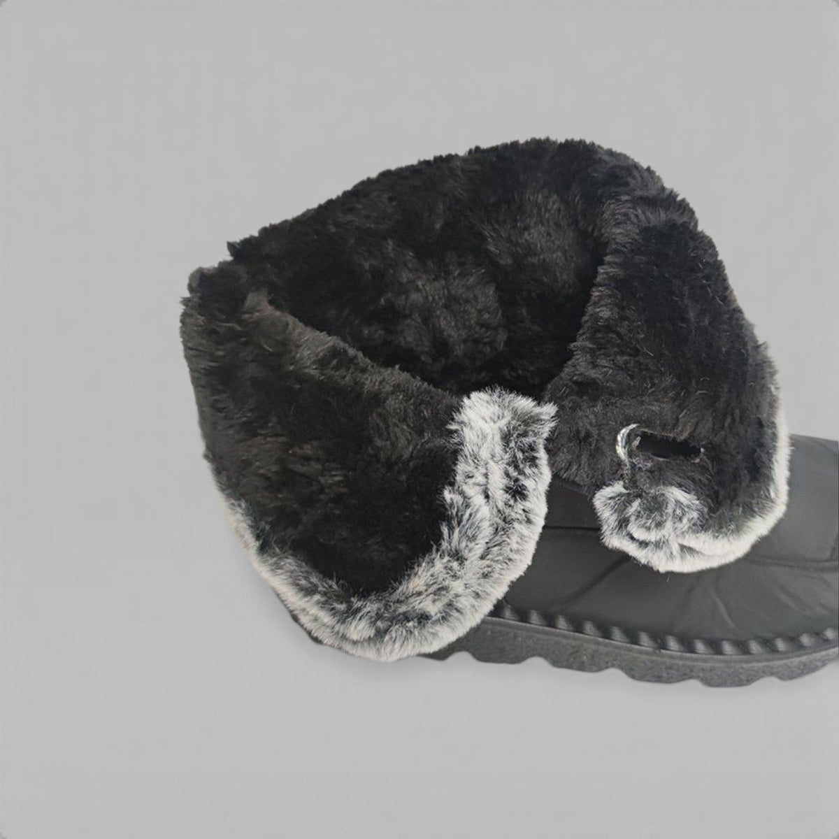 Quilted Snow Boots, Faux Fur Lined Lug Sole Winter Boot